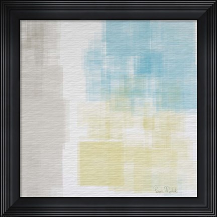 Framed White Abstract I Print