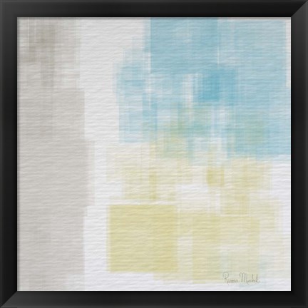 Framed White Abstract I Print