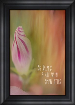 Framed Small Steps Print