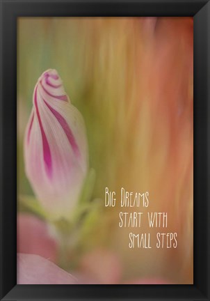 Framed Small Steps Print