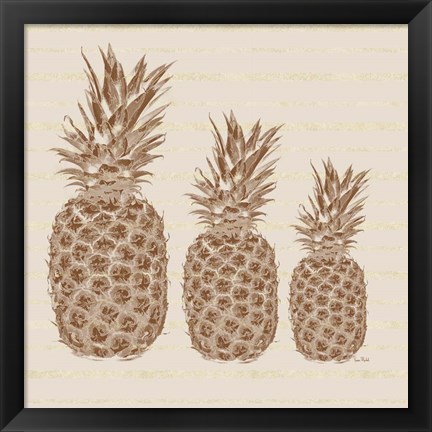 Framed Three Pineapples Print