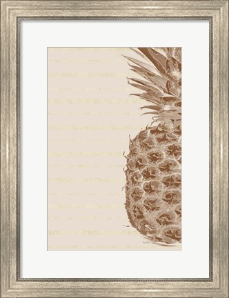 Framed Right Side Pineapple Print