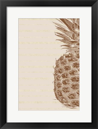 Framed Right Side Pineapple Print