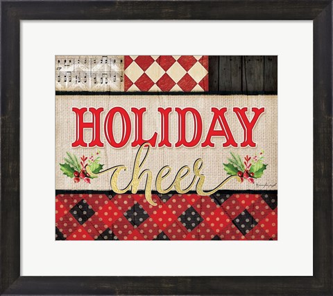 Framed Holiday Cheer Plaid Print