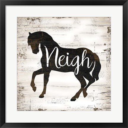 Framed Farmhouse Horse Print
