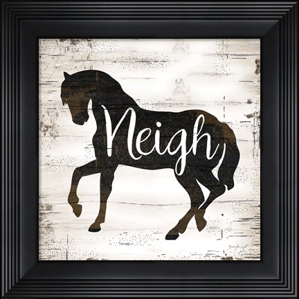 Framed Farmhouse Horse Print