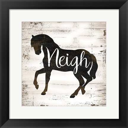 Framed Farmhouse Horse Print