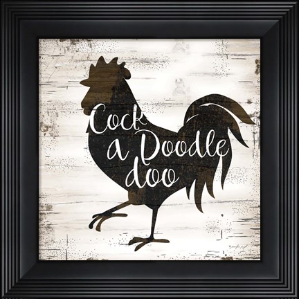 Framed Farmhouse Rooster Print