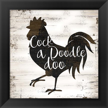 Framed Farmhouse Rooster Print