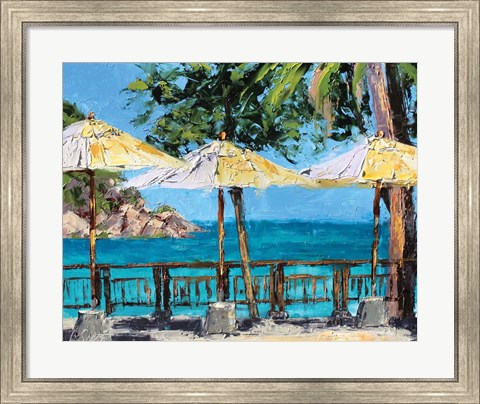 Framed View from the Coast Print