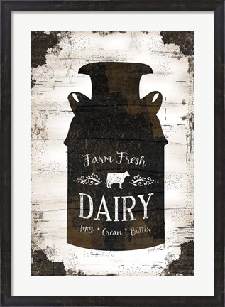 Framed Farmhouse Milk Can Print