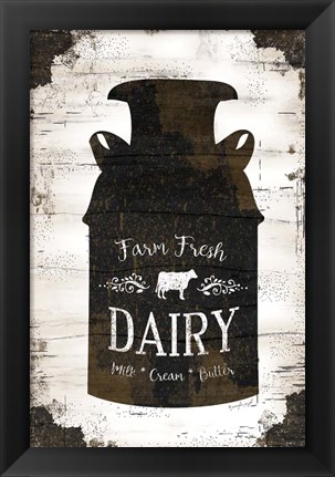 Framed Farmhouse Milk Can Print