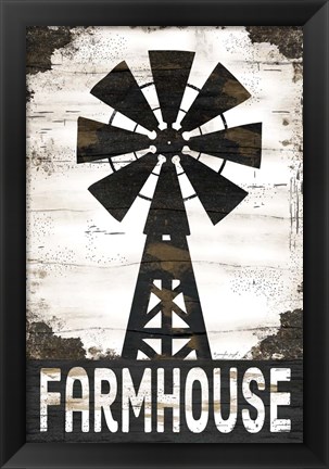 Framed Farmhouse Windmill Print