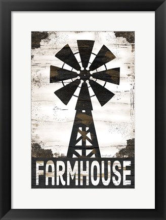 Framed Farmhouse Windmill Print