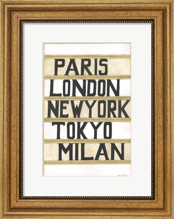 Framed Cities Print