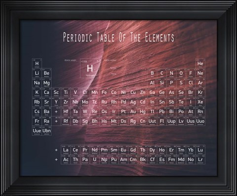Framed Periodic Table Canyon Wall Print