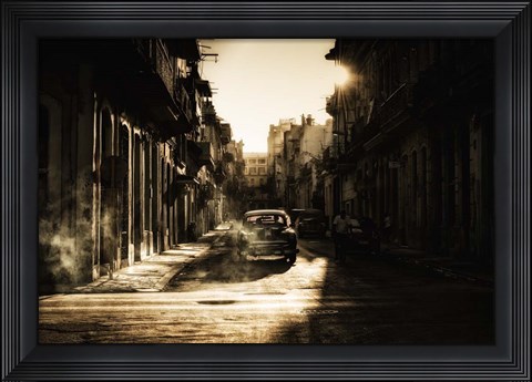 Framed Mystic Morning In Havana Print