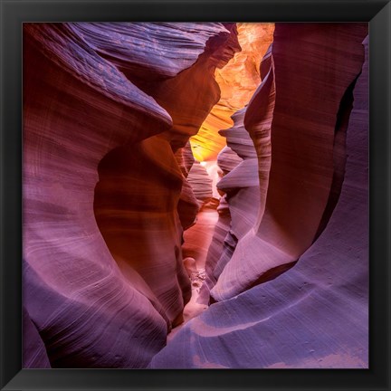 Framed Fire In Canyon Print