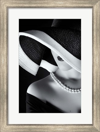 Framed La Femme Au Chapeau Print