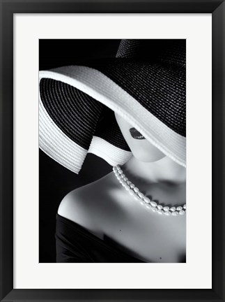 Framed La Femme Au Chapeau Print