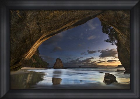 Framed Cathedral Cove Print