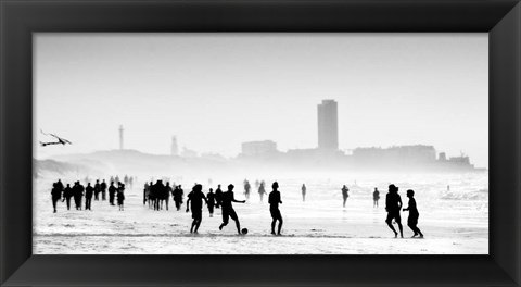 Framed When The Sun Encounters The Mist Print