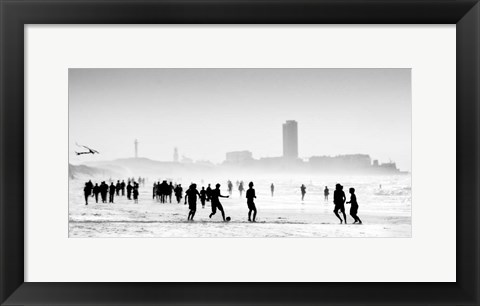 Framed When The Sun Encounters The Mist Print