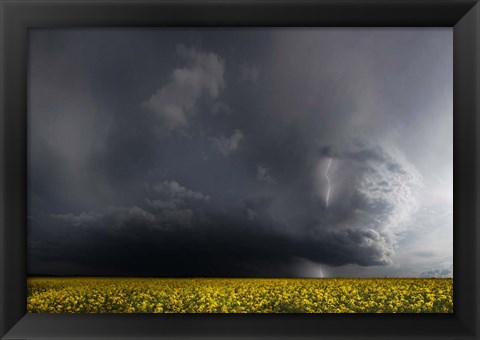 Framed Gewitterfront Print