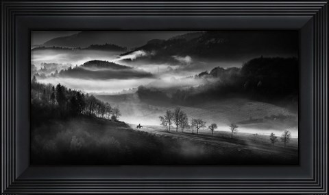 Framed Morning Ride Print