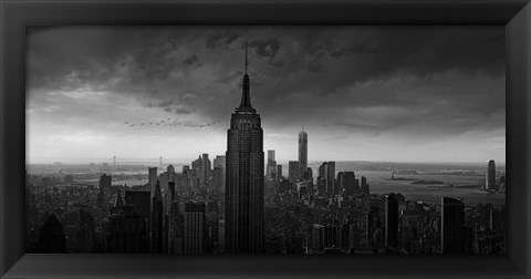 Framed New York Rockefeller View Print