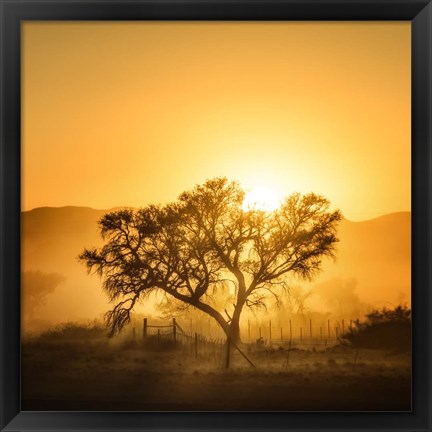 Framed Golden Sunrise Print