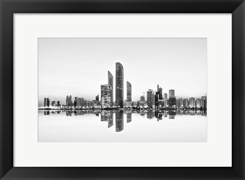 Framed Abu Dhabi Urban Reflection Print