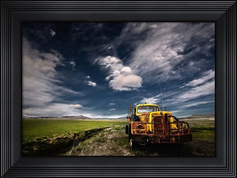 Framed Yellow Truck Print