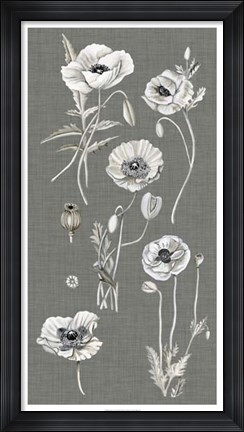 Framed Poppy Array I Print