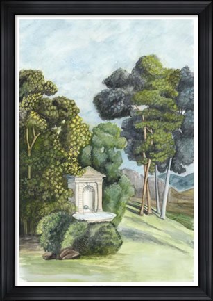 Framed Scenic French Wallpaper I Print