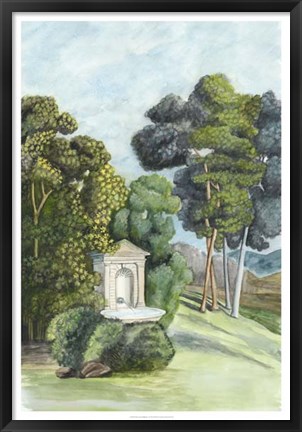 Framed Scenic French Wallpaper I Print