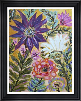 Framed Garden Of Whimsy I Print