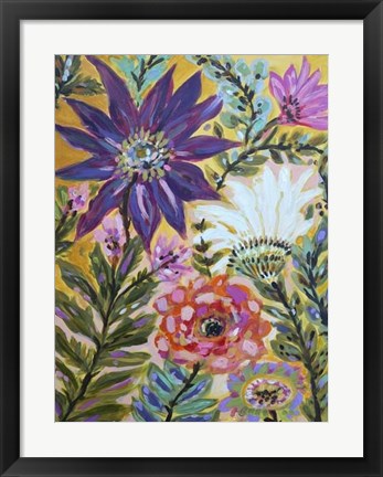 Framed Garden Of Whimsy I Print