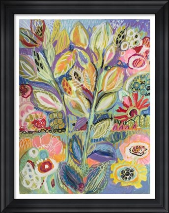 Framed Garden Of Whimsy II Print