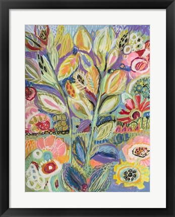 Framed Garden Of Whimsy II Print