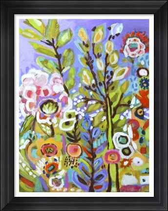 Framed Garden Of Whimsy III Print
