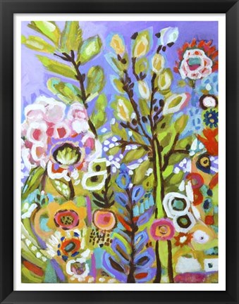 Framed Garden Of Whimsy III Print