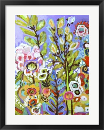 Framed Garden Of Whimsy III Print