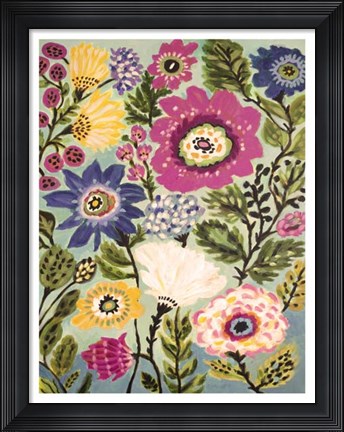 Framed Garden Of Whimsy IV Print