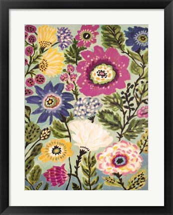 Framed Garden Of Whimsy IV Print