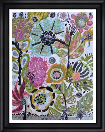 Framed Garden Of Whimsy V Print