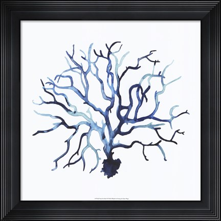 Framed Fan de la Mer II Print