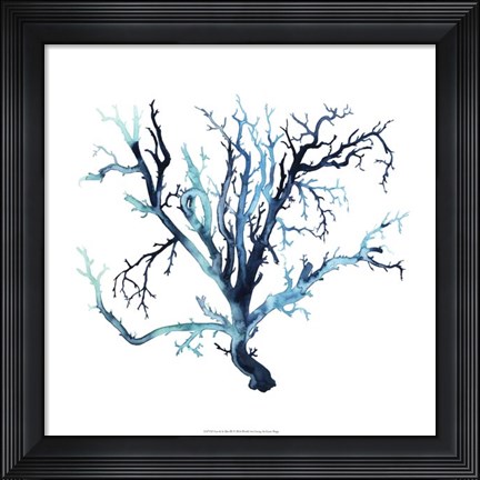 Framed Fan de la Mer III Print