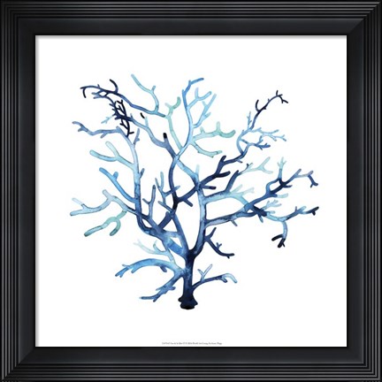 Framed Fan de la Mer VI Print