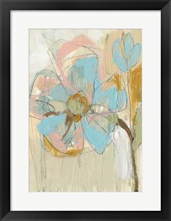 Framed Impasto Flower II Print